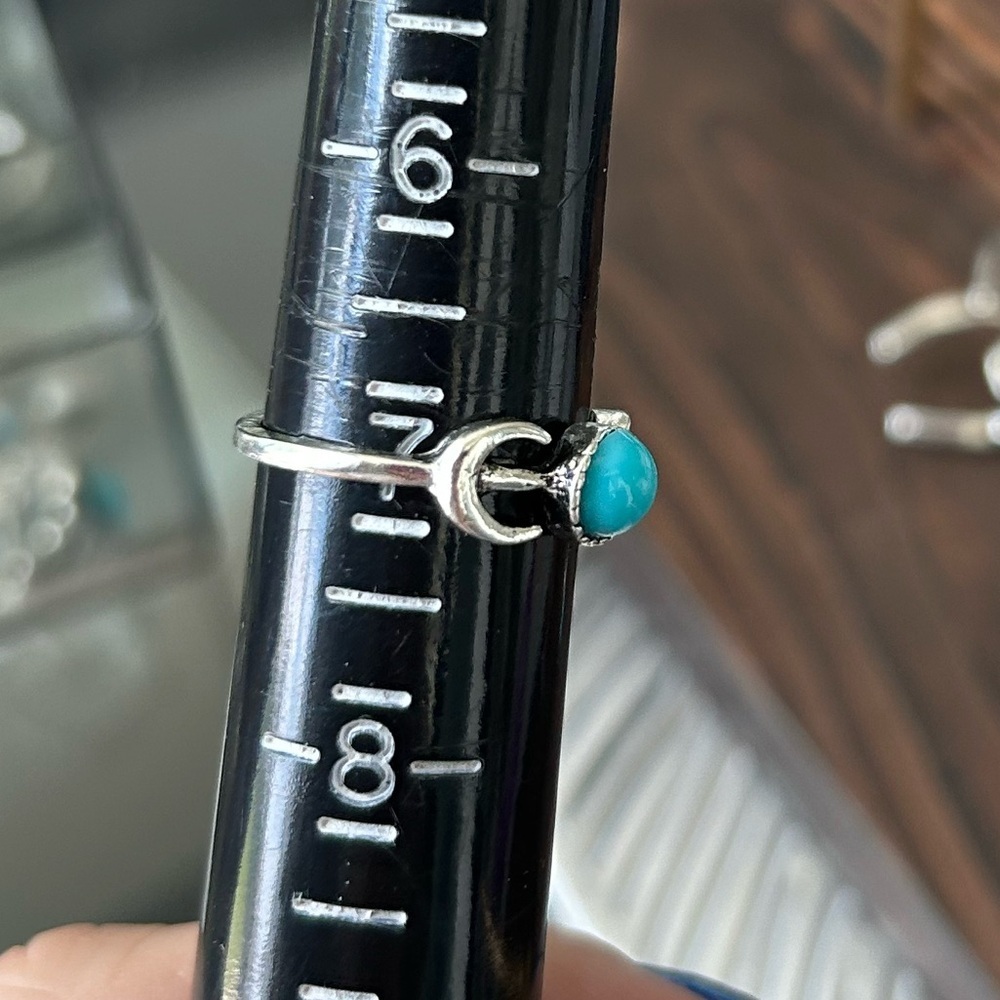 Boho Turquoise Ring Set - Picture 10 of 13